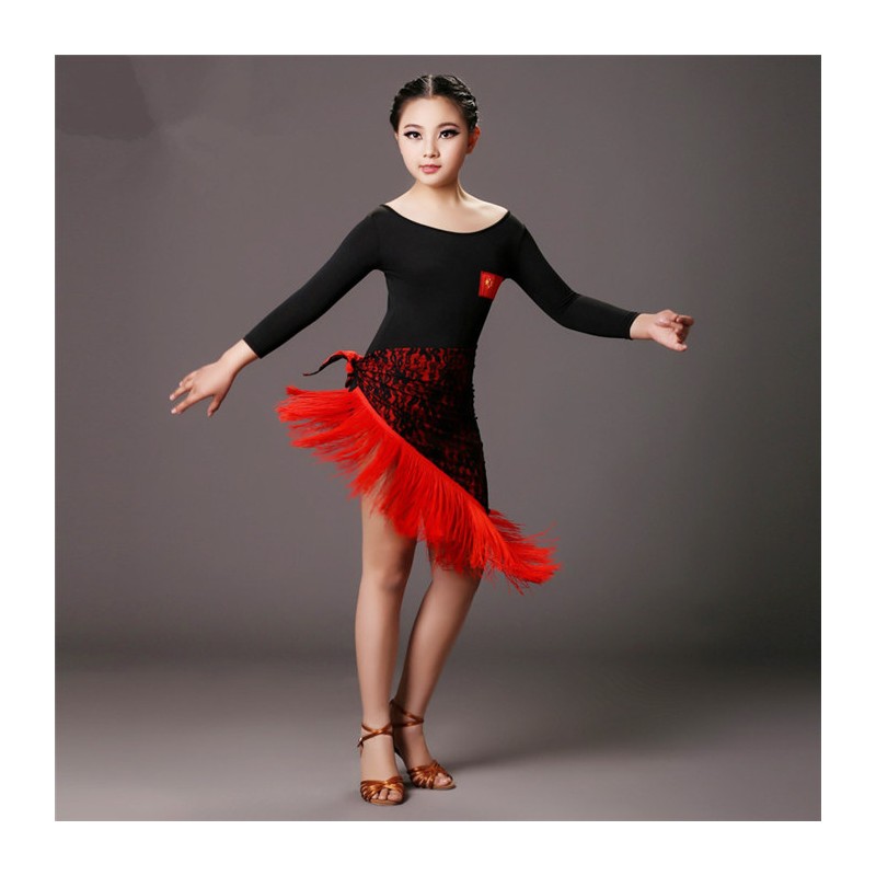 YLF0042   Children Latin dance Dress